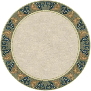 Stickley Designer Rugs Voysey Border Rug 8' X 8' Round
