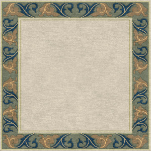 Stickley Designer Rugs Voysey Border Rug 10' X 10' Square