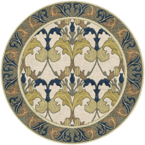 Stickley Designer Rugs Voysey Botanical Rug 8' X 8' Round