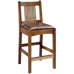 Mission Spindle Stool Oak