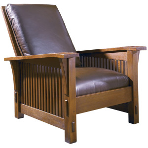 Mission Spindle Morris Chair Oak