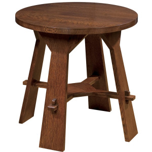 Mission Gus Tea Table Oak