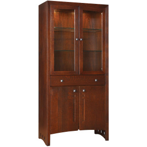 Highlands Display Cabinet Oak