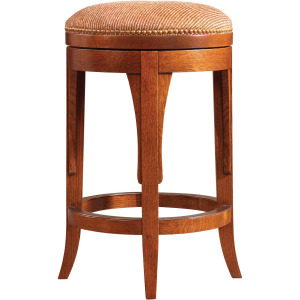 Mission Swivel Stool Oak