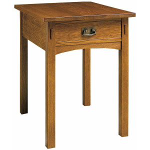 Mission Rectangular End Table Oak
