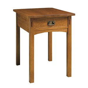 Mission Rectangular End Table Oak