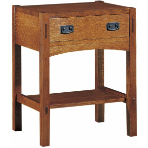 Mission One-Drawer Nightstand Oak