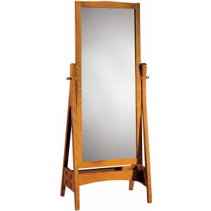 Mission Cheval Mirror Oak