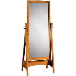 Mission Cheval Mirror Oak