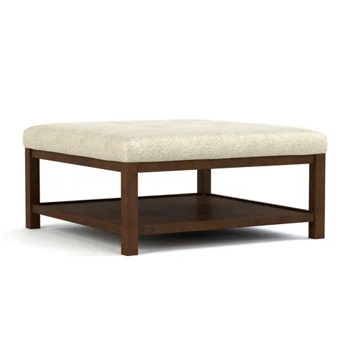 Origins by Stickley Living Room Occasional Origins Tufted Grid Cocktail Ottoman