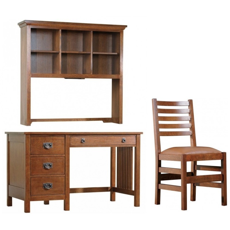 Computer Desk, Hutch & Chair Set AN1981+82+83032 by Stickley at