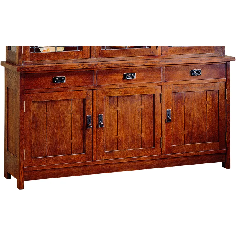 Mission Three-Door Buffet Oak