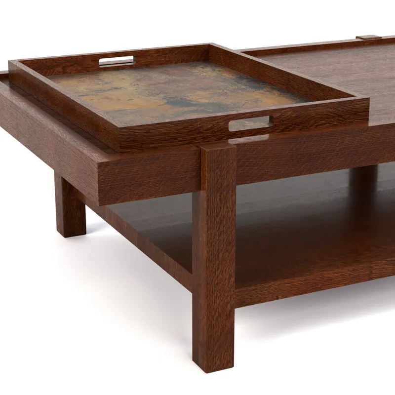 Portfolio 120 Durant Copper Tray Cocktail Table