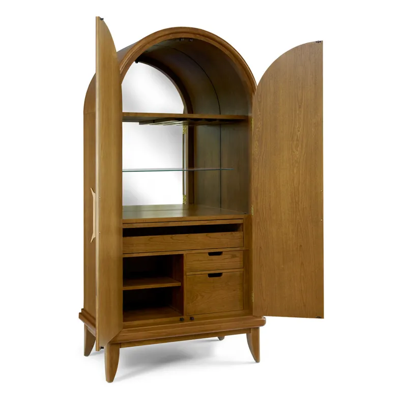Martine Arced Bar Cabinet