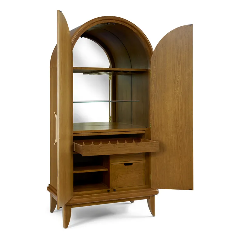 Martine Arced Bar Cabinet