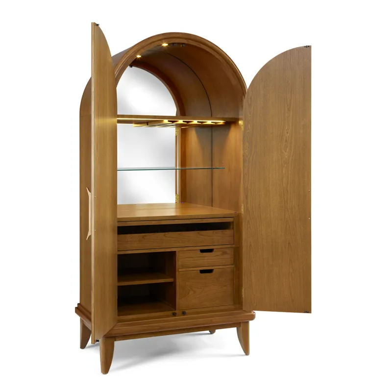 Martine Arced Bar Cabinet