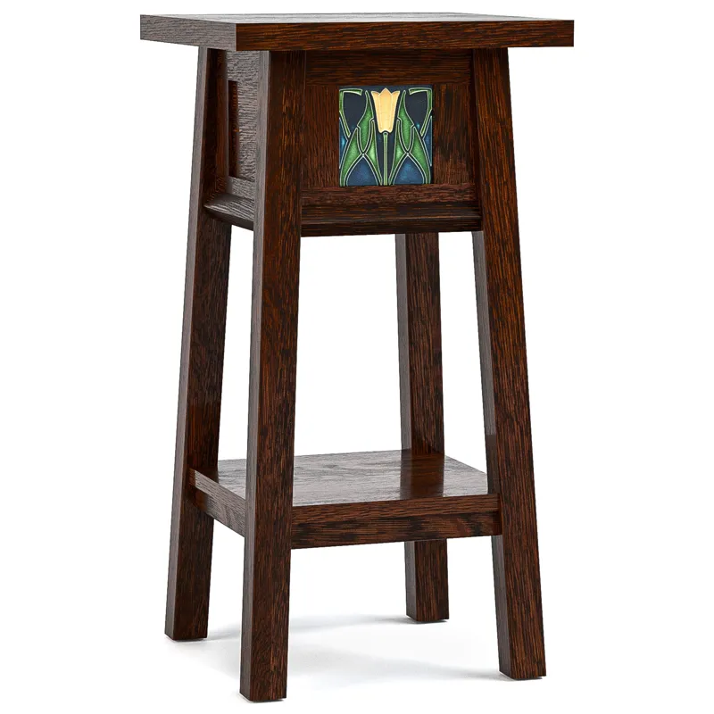 125th Anniversary Collector Series Floral Tile 24-Inch Plant Stand