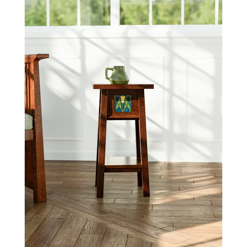 125th Anniversary Collector Series Floral Tile 24-Inch Plant Stand