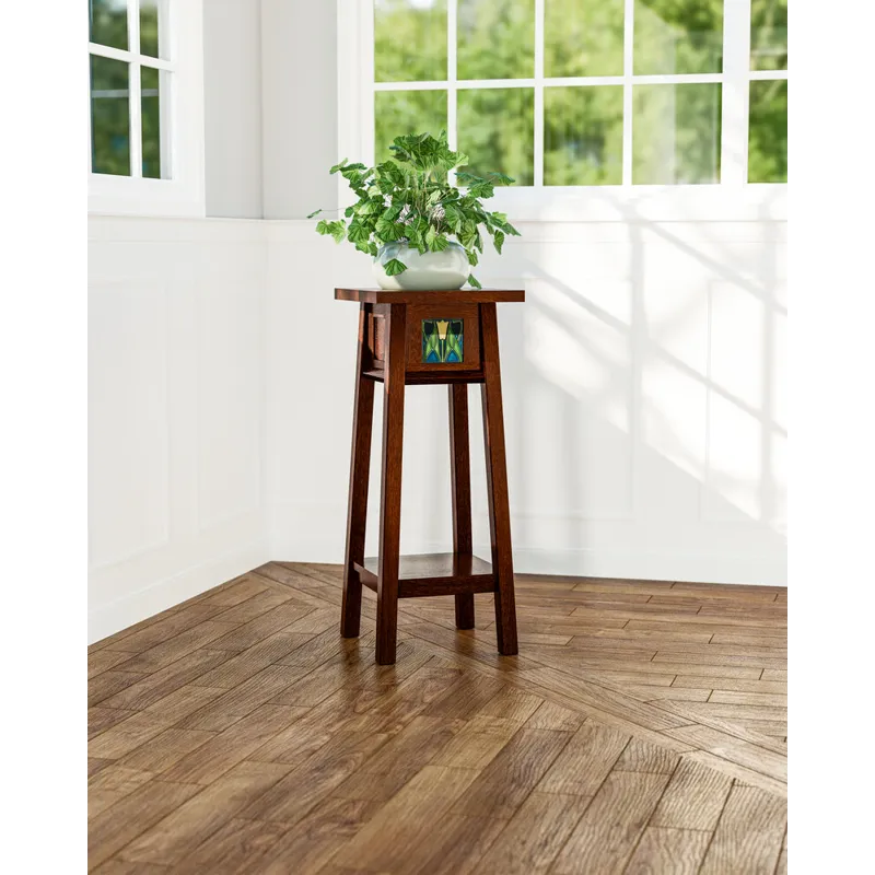 125th Anniversary Collector Series Floral Tile 30-Inch Plant Stand