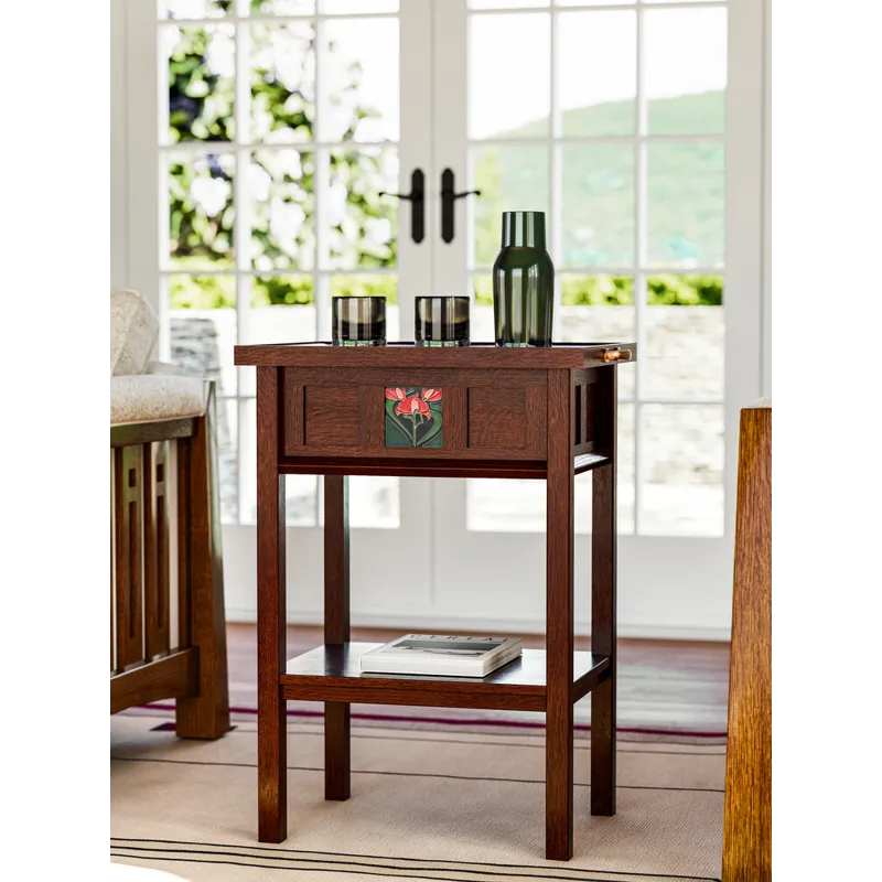 125th Anniversary Collector Series Floral Tile Tray Table