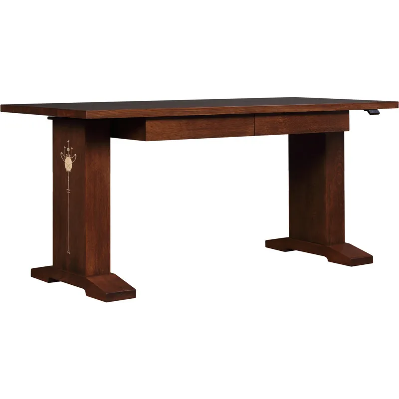Harvey Ellis Hi-Lo Standing Desk Oak