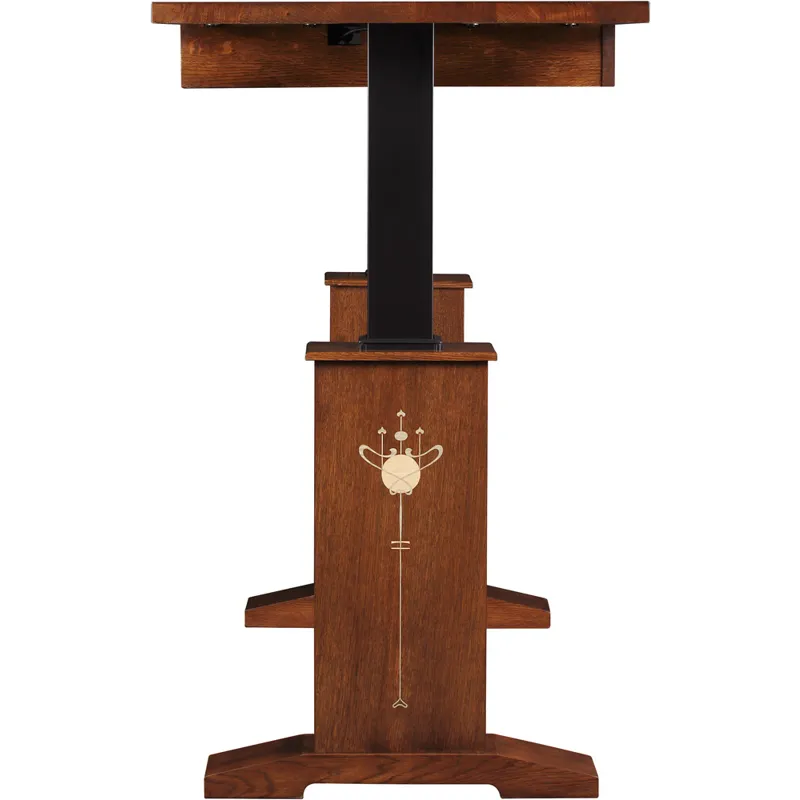 Harvey Ellis Hi-Lo Standing Desk Oak