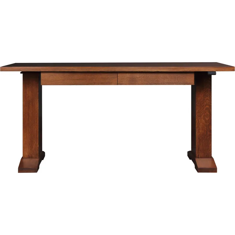 Harvey Ellis Hi-Lo Standing Desk Oak