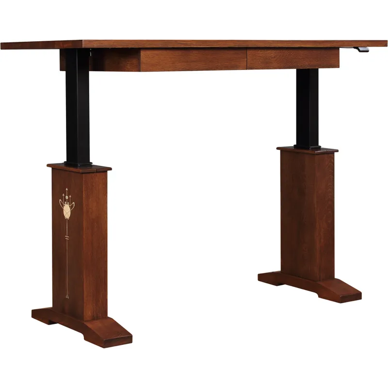 Harvey Ellis Hi-Lo Standing Desk Oak