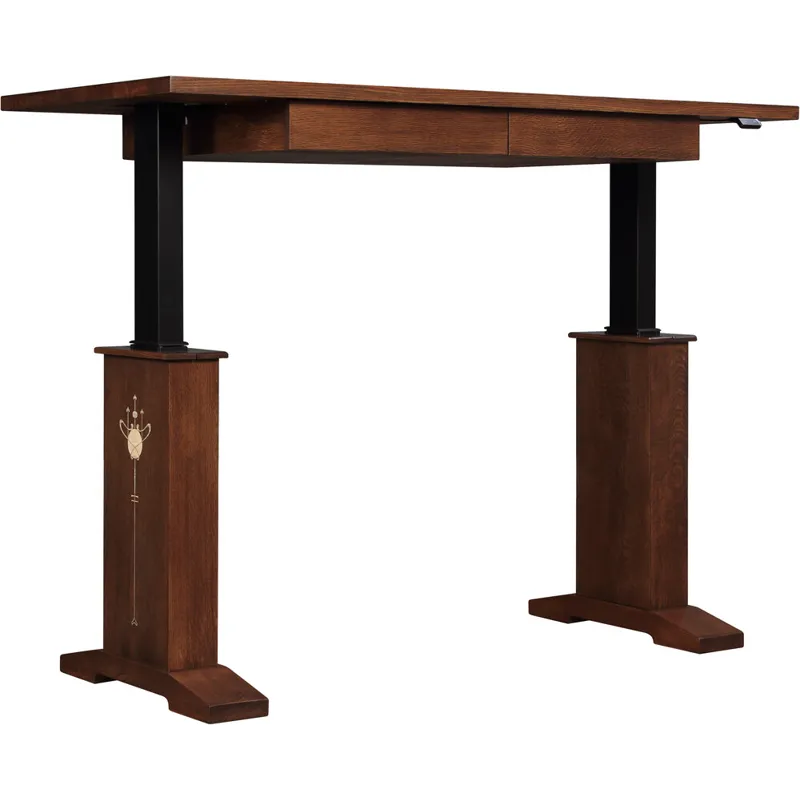 Harvey Ellis Hi-Lo Standing Desk Oak
