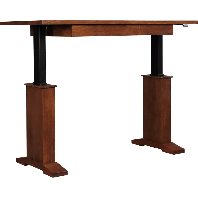 Harvey Ellis Hi-Lo Standing Desk Oak