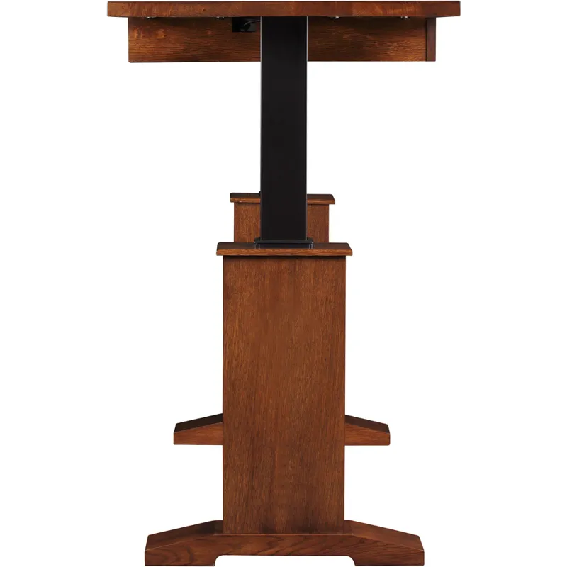 Harvey Ellis Hi-Lo Standing Desk, No Inlay Oak