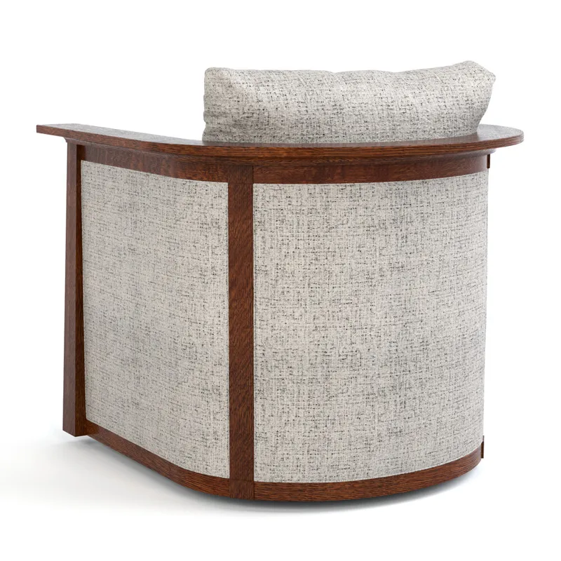 Mission Park Slope Swivel Chair Oak