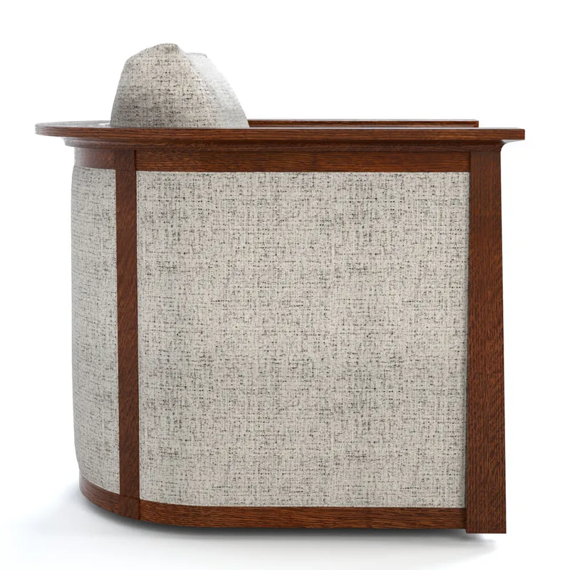 Mission Park Slope Swivel Chair Oak