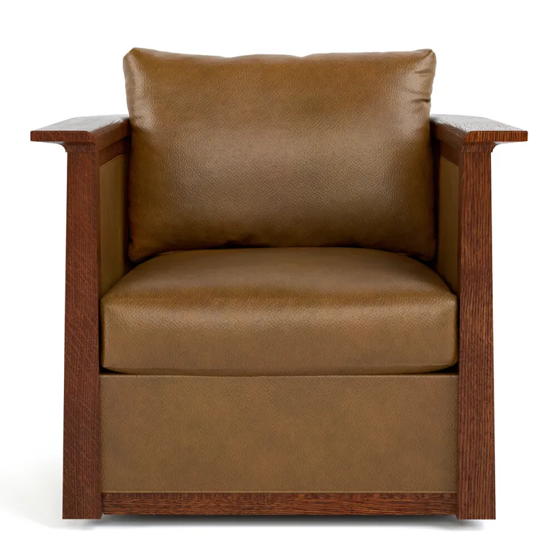 Mission Park Slope Swivel Chair Oak