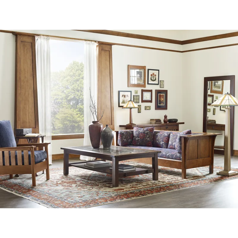 Mission Flip-Top Harvest Table Oak