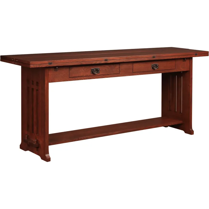 Mission Flip-Top Harvest Table Oak