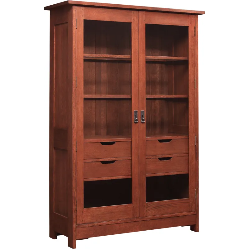 Mission Display Cabinet Oak