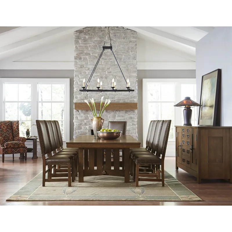 Mission Grande Trestle Table Oak