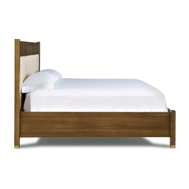 Surrey Hills Upholstered Panel Bed Oak