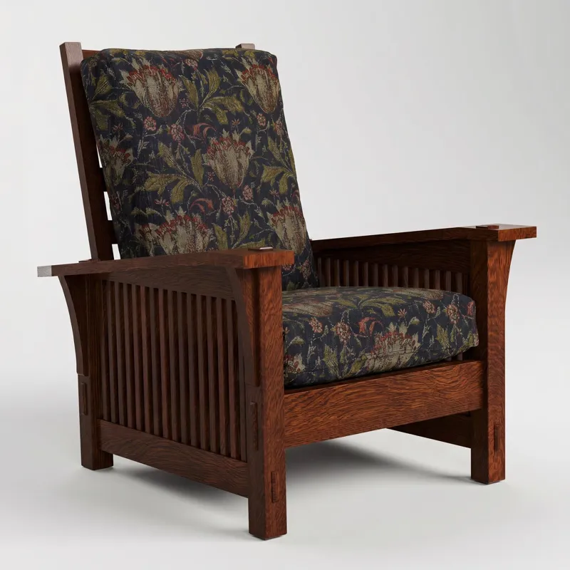 Spindle Morris Chair with Loose Cushion