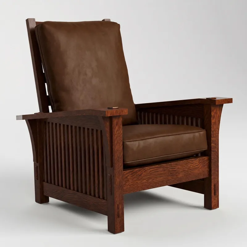 Spindle Morris Chair with Loose Cushion