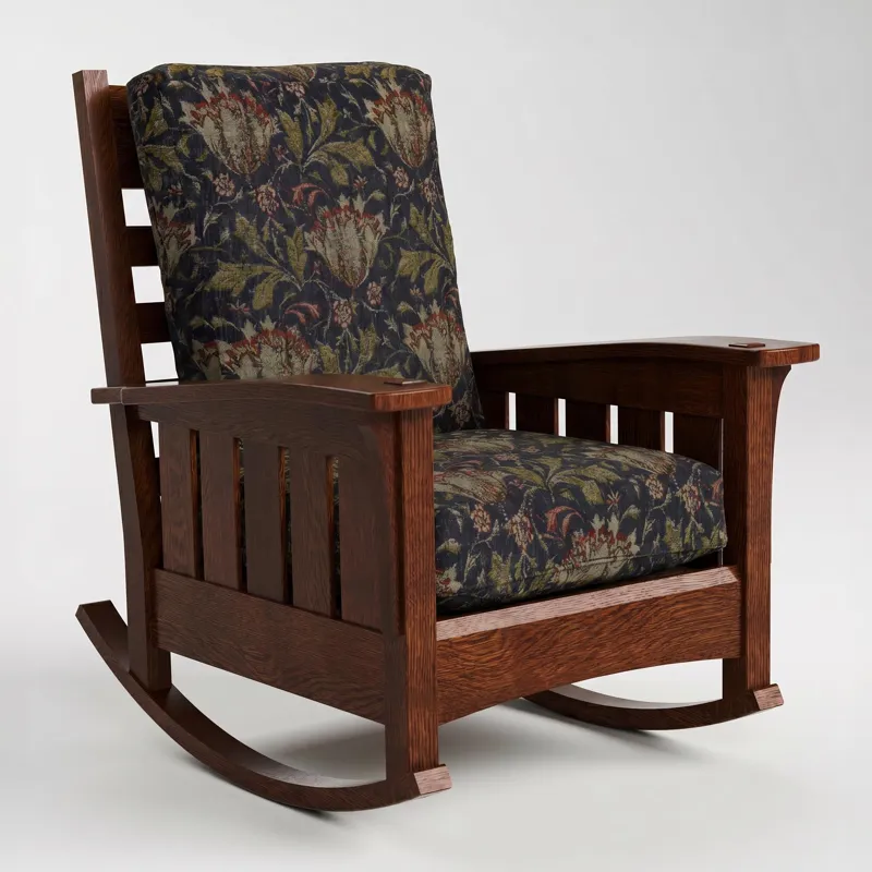 Bow Arm Rocker with Loose Cushion