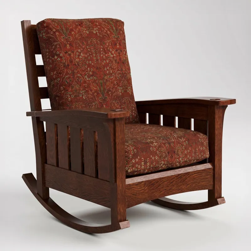 Bow Arm Rocker with Loose Cushion
