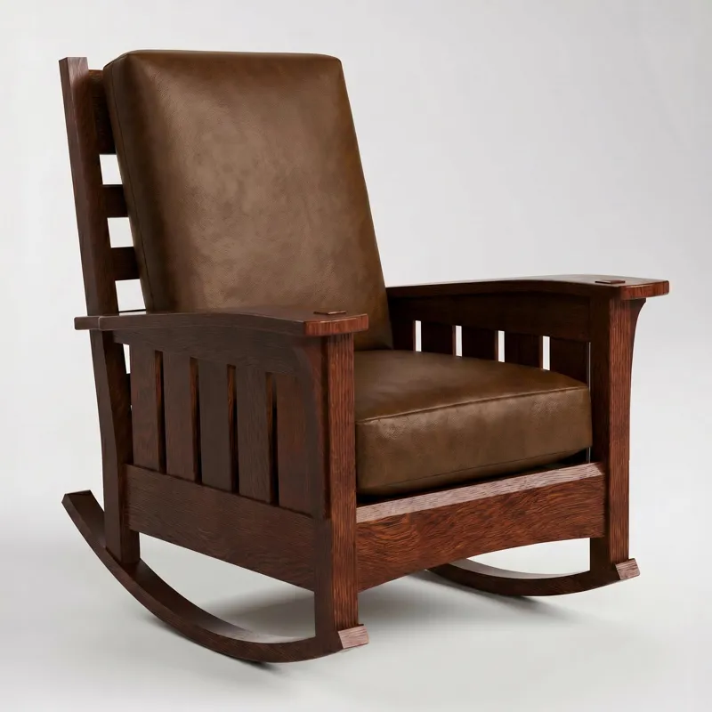 Bow Arm Rocker with Loose Cushion