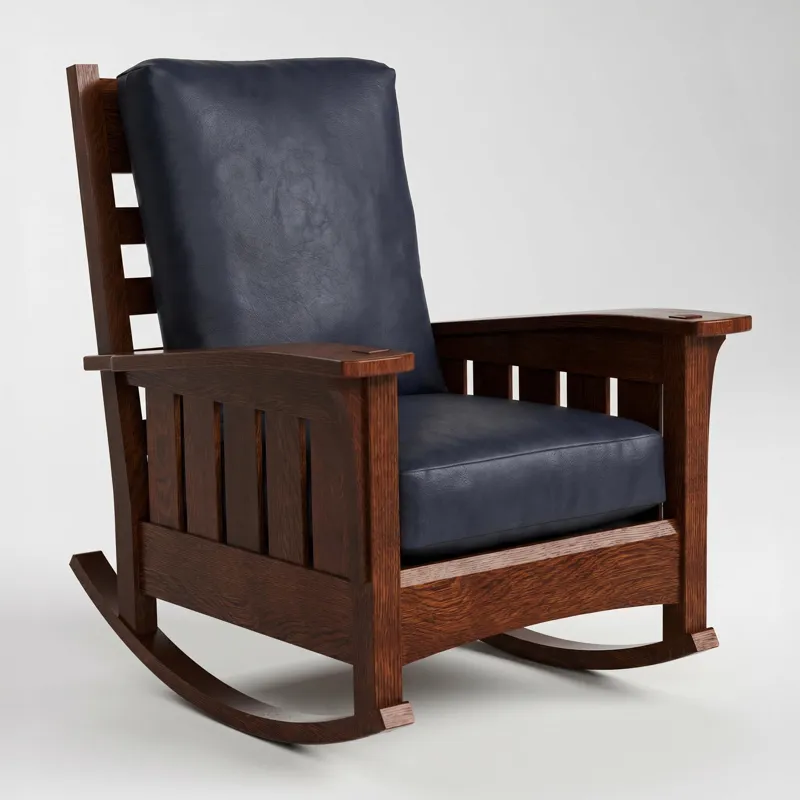 Bow Arm Rocker with Loose Cushion