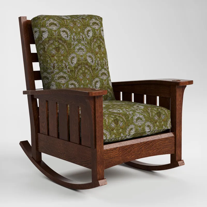 Bow Arm Rocker with Loose Cushion