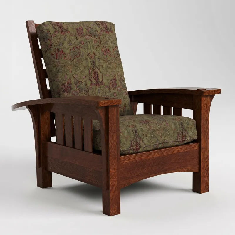 Bow Arm Morris Chair with Loose Cushion