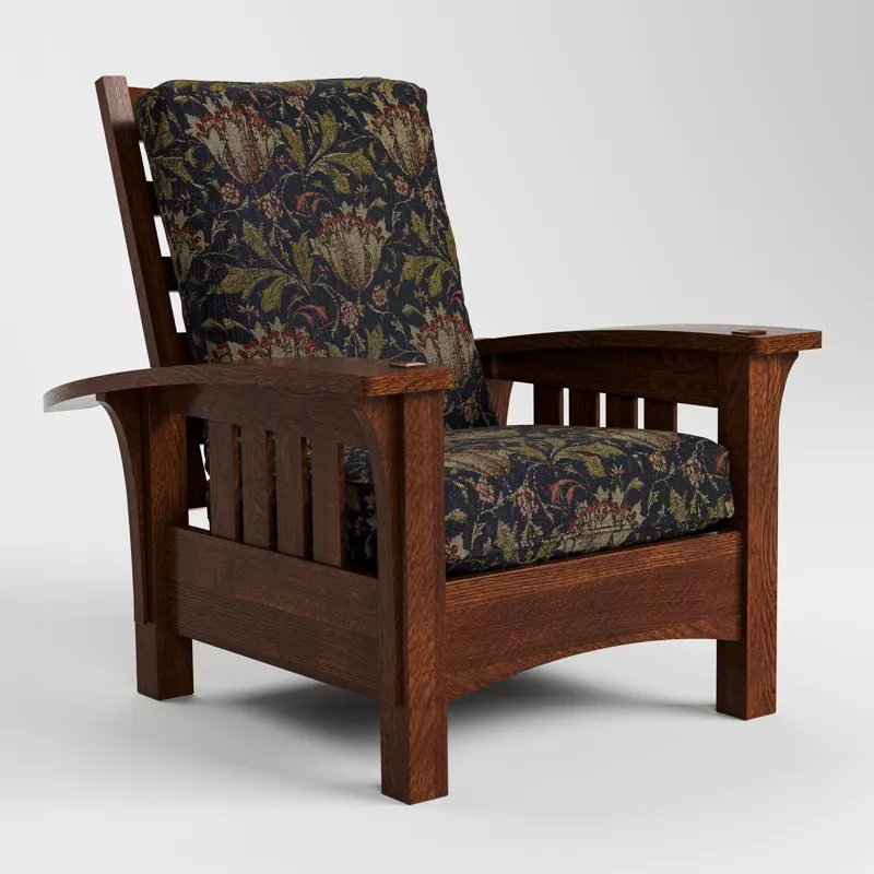 Bow Arm Morris Chair with Loose Cushion