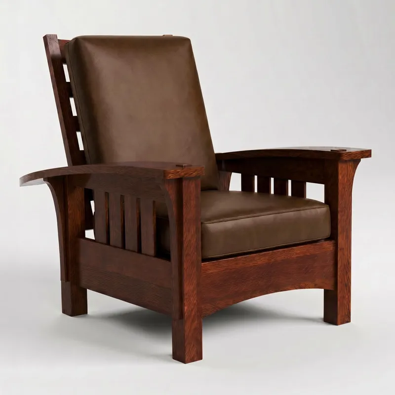 Bow Arm Morris Chair with Loose Cushion
