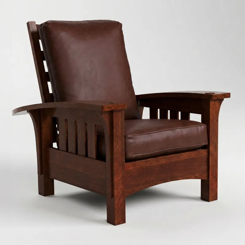 Bow Arm Morris Chair with Loose Cushion